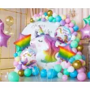 Unicorn Rainbow set de baloane din folie 5 bucăți