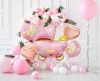 Cărucior roz Carriage Pink balon folie Set de 5