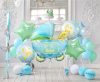 Cărucior albastru Carriage Blue balon folie set de 5 