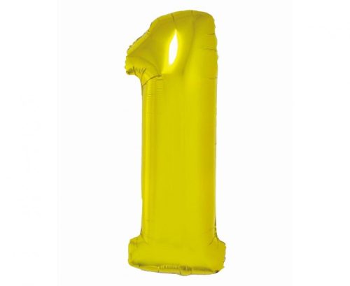 Numere Gold Balon folie aurie numărul 1 76 cm