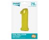 Numere Gold Balon folie aurie numărul 1 76 cm
