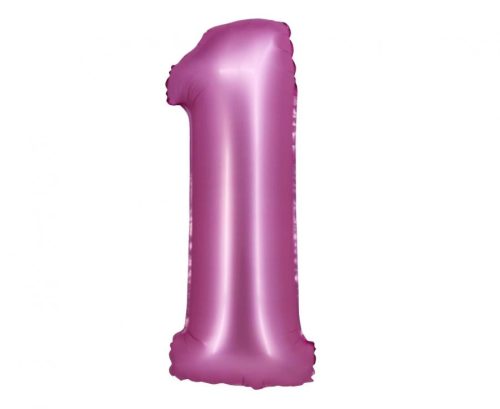Numere Satin Pink Balon din folie roz cifrul 1 76 cm