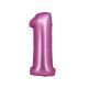 Numere Satin Pink Balon din folie roz cifrul 1 76 cm
