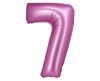 Satin Pink, Pink Balon folie cifra 7 76 cm