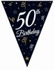 Happy Birthday 50 B&C ghirlandă fanioane 270 cm