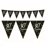  La mulți ani B&C Happy Birthday 30 ghirlandă de steaguri 270 cm