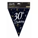 La mulți ani B&C Happy Birthday 30 ghirlandă de steaguri 270 cm