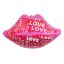 Iubire Balon din folie Lips and Love 62 cm