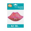 Iubire Balon din folie Lips and Love 62 cm