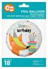 Vulpe Happy Birthday Fox balon folie 36 cm