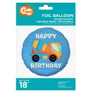 Vehicul Concrete Mixer Betonieră La Mulți Ani Balon din Foaie 36 cm
