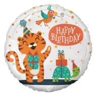   La mulți ani Tiger Balon din folie Tiger Happy Birthday 36 cm