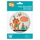 La mulți ani Tiger Balon din folie Tiger Happy Birthday 36 cm