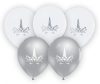Unicorn silver balon, balon 5 bucăți 12 inch (30cm)