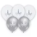 Unicorn Silver balon, set de 5 buc 12 inch (30cm)