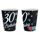 La mulți ani B&C Happy Birthday 30 pahare de hârtie, set de 6, 200 ml
