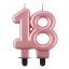 Colorat Metallic Lumânare cifră rose gold 18