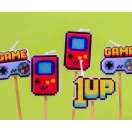 Gamer Game On Lumânare pentru tort, set de 5 lumânări