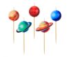 Spațiu Planet Lumânare de Tort Planetă, Set de 5 Lumânări