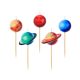 Spațiu Planet Lumânare de Tort Planetă, Set de 5 Lumânări
