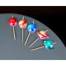Spațiu Planet Lumânare de Tort Planetă, Set de 5 Lumânări