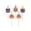 Animale Party Lumânare de tort cu pisici, set de 5 lumânări