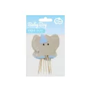 Animale Blue Bețișoare decorative Elefant 10 buc