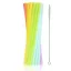 Colorat Colors paie din plastic reutilizabile set de 17 + perie