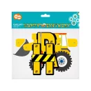 Construcție Building Blocks Banner Happy Birthday 220 cm