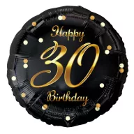 La mulți ani B&C Gold Happy Birthday balon folie 30 cm