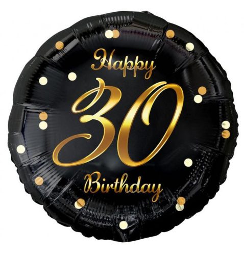 Happy Birthday 30 B&C Gold balon folie 36 cm