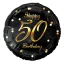 La mulți ani B&C Gold Balon folie Happy Birthday 50, 36 cm