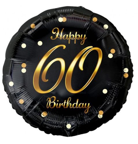 La mulți ani B&C Gold Happy Birthday balon folie 60 36 cm