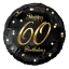 La mulți ani B&C Gold Happy Birthday balon folie 60 36 cm