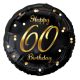 La mulți ani B&C Gold Happy Birthday balon folie 60 36 cm