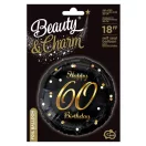 La mulți ani B&C Gold Happy Birthday balon folie 60 36 cm