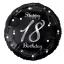 La mulți ani B&C Silver Happy Birthday 18 balon folie 36 cm