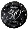 Happy Birthday 30 B&C Silver balon folie 36 cm