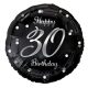 Happy Birthday 30 B&C Silver balon folie 36 cm