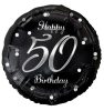 Happy Birthday 50 B&C Silver balon folie 36 cm