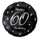 La mulți ani B&C Silver Balon folie La mulți ani 60, 36 cm