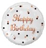 La mulți ani B&C White Balon folie Happy Birthday 36 cm