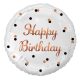 La mulți ani B&C White Balon folie Happy Birthday 36 cm