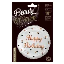 La mulți ani B&C White Balon folie Happy Birthday 36 cm