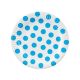 Colorat Sky Blue Polka Dot Farfurie de hârtie cu buline 6 buc 18 cm