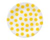 Polka dots Yellow Polka Dot farfurie de hârtie 6 buc 18 cm
