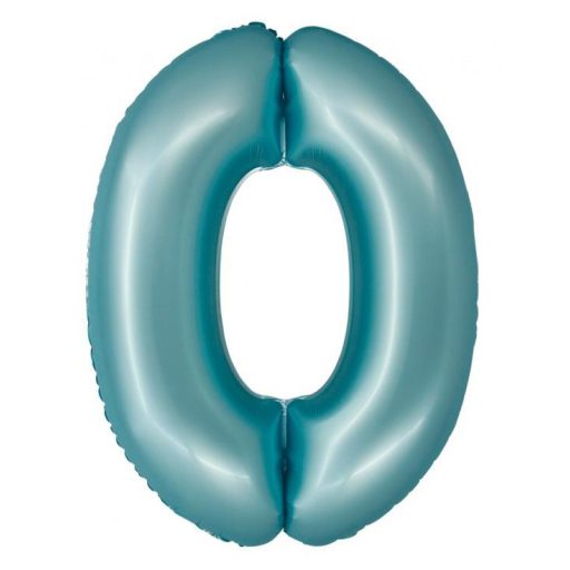 Numere Light Blue Mat Balon de folie albastră 0 76 cm