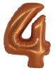 Cupru 4 Copper număr balon folie 76 cm