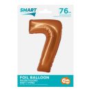 Numere Copper Balon folie cu cifra 7 din cupru 76 cm