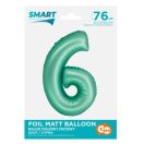 Numere Mint Mat Balon folie menta număr 6 de 76 cm
